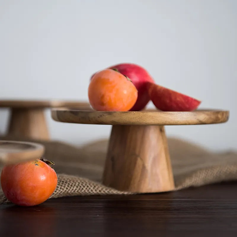 Wooden dessert tray