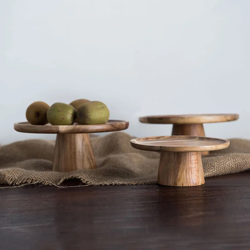 Wooden dessert tray